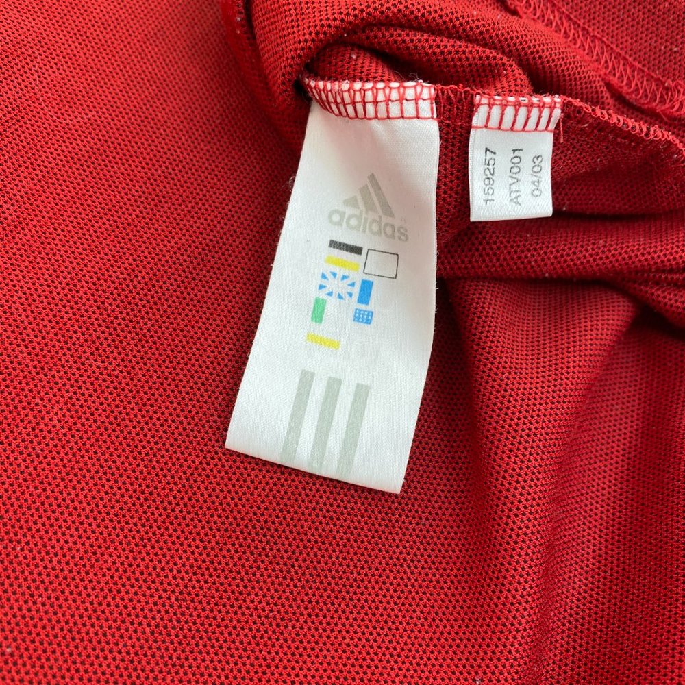 Adidas Vintage Spellout Red T-Shirt - Picture 5 of 6